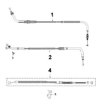 Kable Peugeot Kisbee czarne