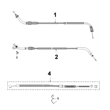 Kable Peugeot Speedfight 3 AC Czarny