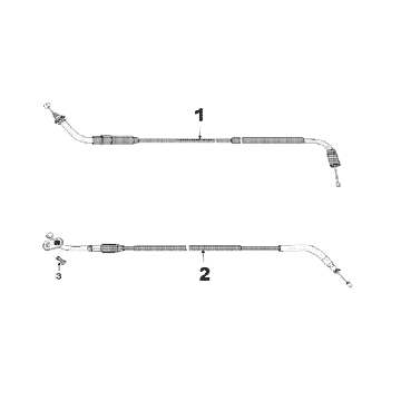 Kable Peugeot Speedfight 3 LC czerwone