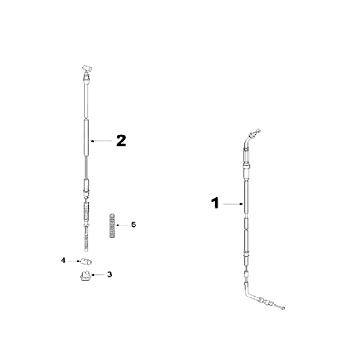 Kable Peugeot V-clic Czarny