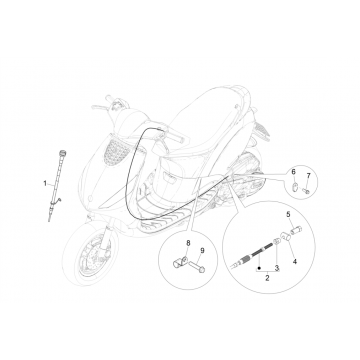 Kable Piaggo Zip 4-suwowy (wtrysk euro4 IGET)