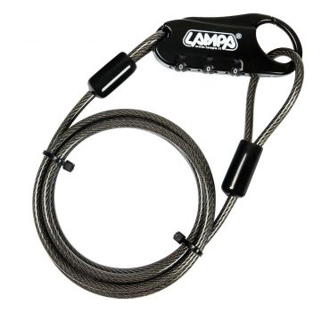 Kabel blokady kask 4mm x150cm kabel stalowy Lampa