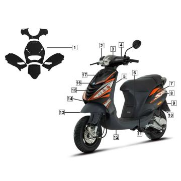 Piaggio Zip SP Czapki oryginalne