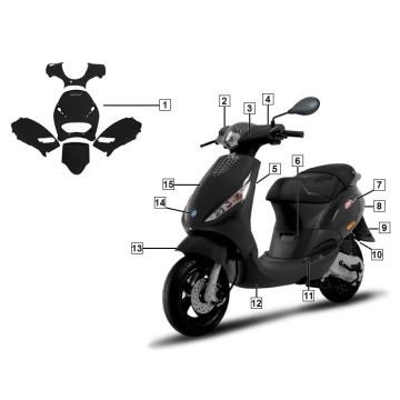Piaggio Zip 2000 fryzury replika