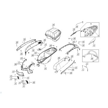 Włosy cięcia za Kymco Like 4-suwowy diament biały jak T T