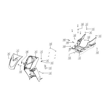 Kymco Agility Fat 12' 4-suwowy sportowy czerwony