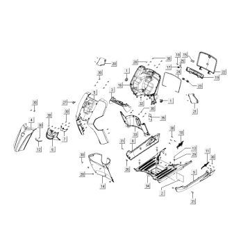 Kymco Like 4-suwowy diament biały