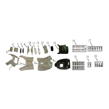 Środkowe części Chiny Nano srebrny