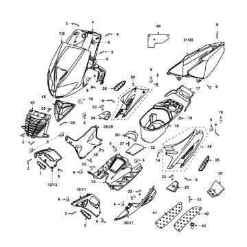 Okapy Peugeot Speedfight 2 LC E2 2-suwowy