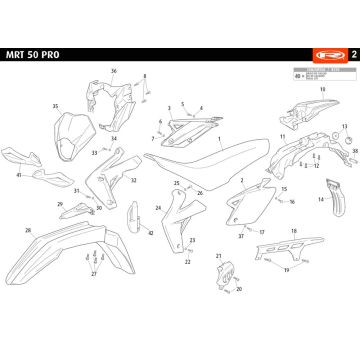 Okapy Rieju MRT pro SM biały 2010 2-suwowy