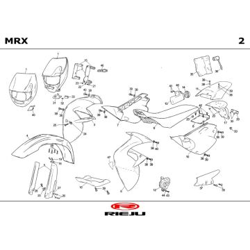 Okapy Rieju MRX żółte 2004 2-suwowe