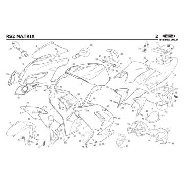 Okapy Rieju Rs2 niebieskie 2005 2-suwowe