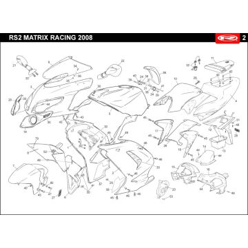 Okapy Rieju Rs2 niebieskie 2006 2-suwowe