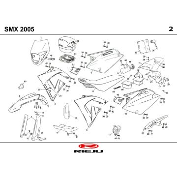 Okapy Rieju SMX czarne 2004 2-suwowe