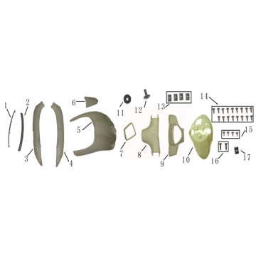 Części nasadki do China Nano srebrne