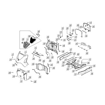 Kapdelen dla Kymco People S 4-suwowy głęboki ocean niebieski