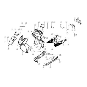 Obudowa przednia Kymco Agility City 16 200i
