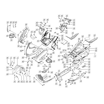 Przednia pokrywa części Kymco Myroad 700i