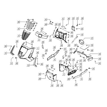 RozdziaĆy przednie Kymco People S 300i RozdziaĆy przednie Kymco People S 300i