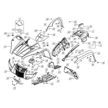 Okapy do Kymco MXU 500