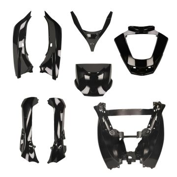 Piaggio MP3 2006 - 2014 8-częściowy sześć czarnych polików