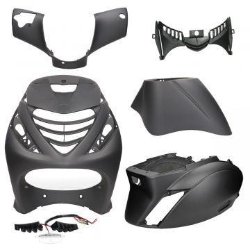 Kurtka Piaggio Zip 5-kolor czarny (SP Look) +lampa LED