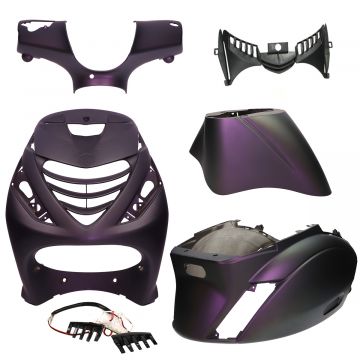 Zestaw Piaggio Zip 5 work matowy violet cameleon (SP Look) +lampa LED