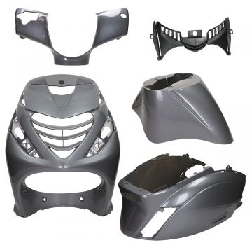 Kompletne etui Piaggio Zip 5-kolorowe Porsche light Agat szary/magic szary (SP Look)
