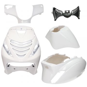 Komplet czapek Piaggio Zip połysk biały EVO-1 zamknięte (Zip SP Look) DMP