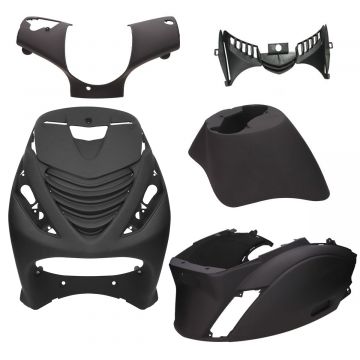 Komplet czapek Piaggio Zip czarny mat EVO-1 zamknięte (Zip SP Look) DMP