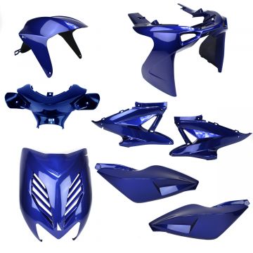 Yamaha Aerox/MBK Nitro <-2012 8-częściowy niebieski zestaw czapek