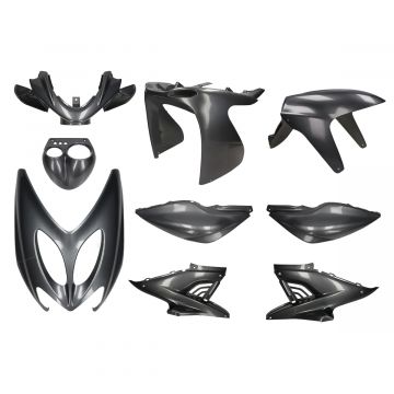 Zestaw kappenset Yamaha Aerox/MBK Nitro <-2012 9-częściowy połysk antracyt