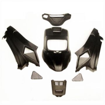 Zestaw pokrowca Yamaha BW/MBK Booster >2004 czarny matowy 4-częściowy