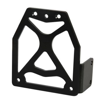 Tablica rejestracyjna wyprostowana 110 x 116 aluminium czarna Lampa