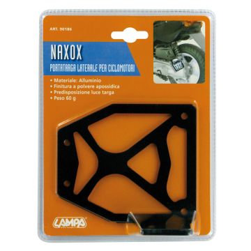 Tablica rejestracyjna wyprostowana 110 x 116 aluminium czarna Lampa