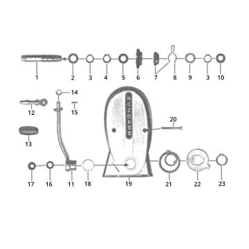 Pokrowiec na Kickstarterze Zundapp C50 Sport 517-21L0