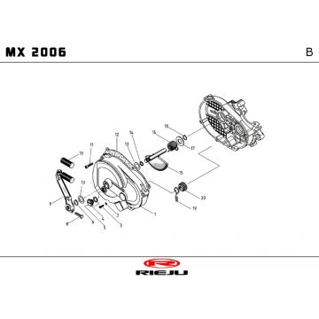 Kickstarter Rieju MX niebieski 2010 2-suwowy