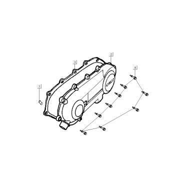 Kaptur Kickstarter Kymco Super9 ac o.m matowy czarny Czerwony-partsproduct-Kickstarterkap-Kymco-Super9-ac-o.m-matzwart-Rood
