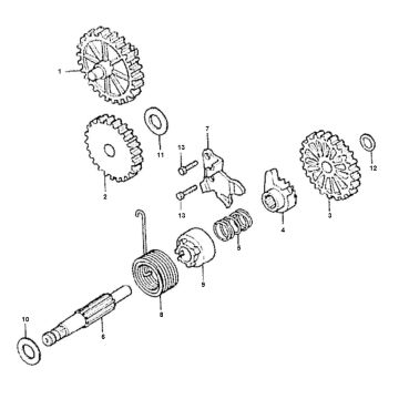Mechanizm kickstartera Honda MTX-SH