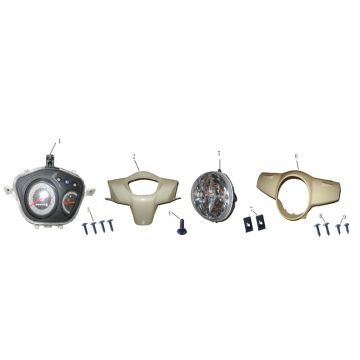 Licznik- Lampa przednia Lintex HT50QT-39 4-suwowa