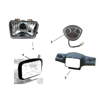 Licznik kilometrów - Lampa przednia Senzo RiValuX S 4-suwowa