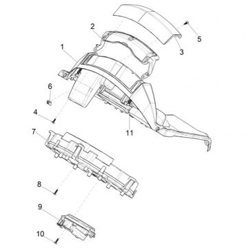 Drogomierz Piaggio MP3 300 HPE/300 HPE SPORT E5 ABS 2020-2022 (EMEA)