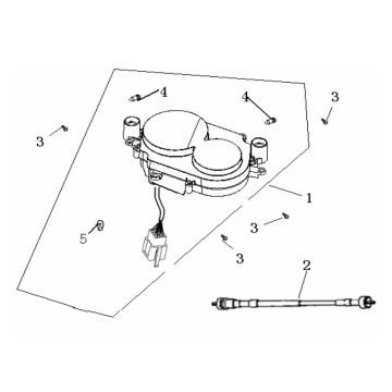 Kilometr Generic Ideo czarny 2007 2-suwowy 25