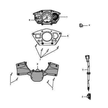 Przebiegomierz Peugeot Jet force C-tech 2-suwowy