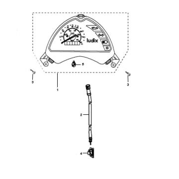 Przebiegomierz Peugeot Ludix pro 2-suwowy