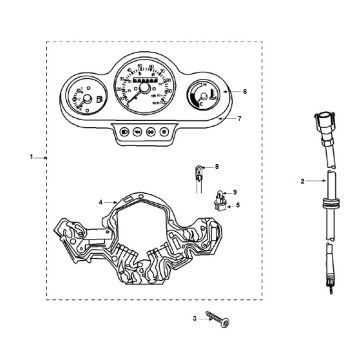 Kilometr Peugeot Speedfight 2 LC E2 2-suwowy