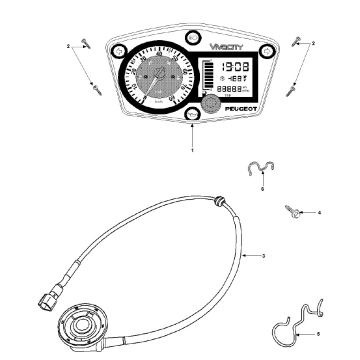 Kilometr Peugeot Vivacity 3 2-suwowy
