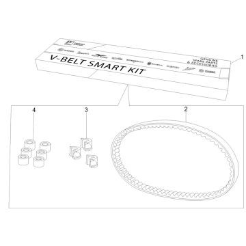 Piaggio Liberty 125 4-suwowy 3V IE ABS zestaw skrzyni biegów (IGET Euro 5)