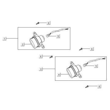 Migające światło Kymco MXU 500