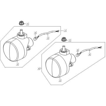 Migające światło Kymco MXU 300R